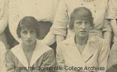 Winifred Holtby and Vera Brittain 1921 college photo