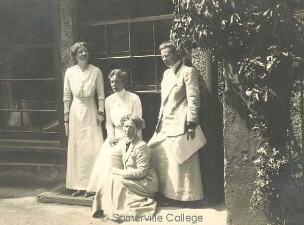 Members of the SCR including Miss Darbishire (1st left) and Miss Lorimer (2nd right)