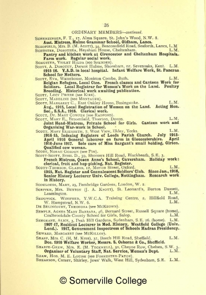 SSA Membership List 1917